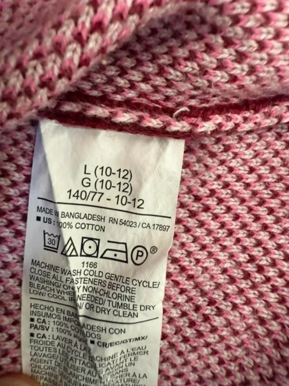Old Navy Girls Argyle Cardigan & Skirt 2-Piece Set Size L 10–12